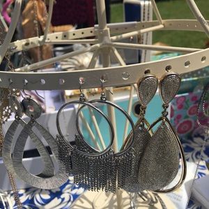 Gold and Silver plated earrings